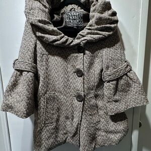 Last Kiss Black and White Embroidered Jacket